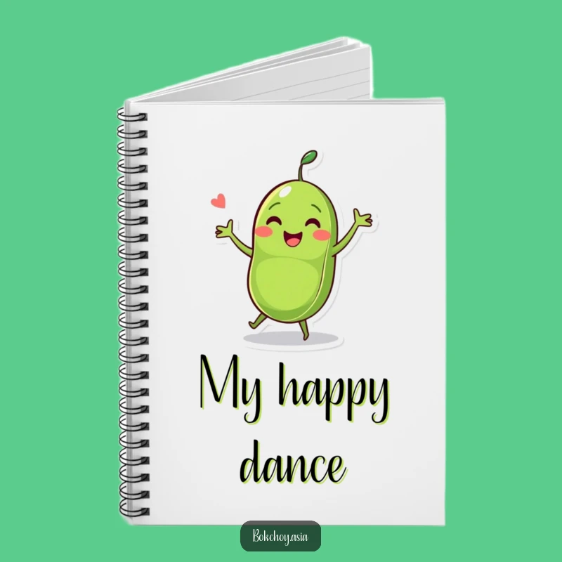Funny Pea Pod Dance Notebook - Jot Down Laughs with this Veggie Character