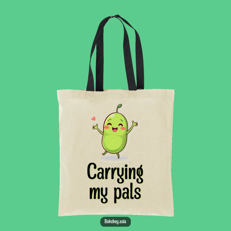 Funny Pea Pod Dance Tote Bag - Carry Your Laughs with this Veggie Character